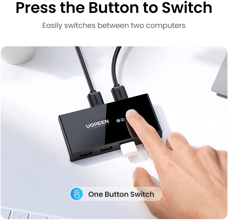 USB 3.0 Sharing Switch Box 2 in 4 Out