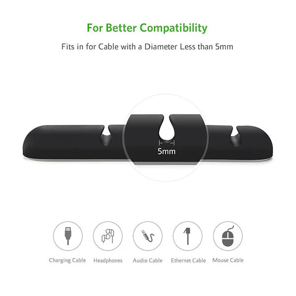 Cable Organizer 2 Pack (Black)
