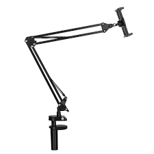 Universal holder with folding long arm (Black)