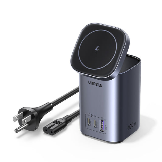 100W 2-in-1 GaN Charging Station UK (Space Gray)