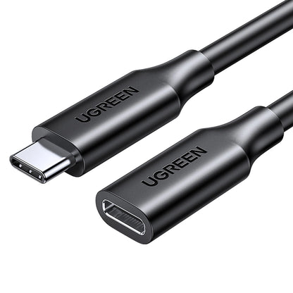 USB-C/M to USB-C/F Gen2 5A Extension Cable 1m (Black)
