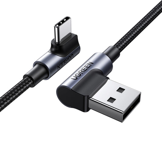 Right Angle USB-A to USB-C Cable 2m (Space Gray)