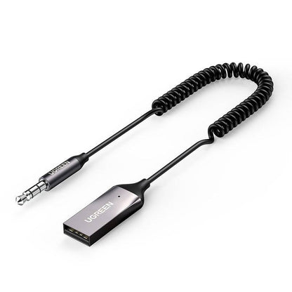 Bluetooth Car Receiver Aux with Mic (Space Gray)