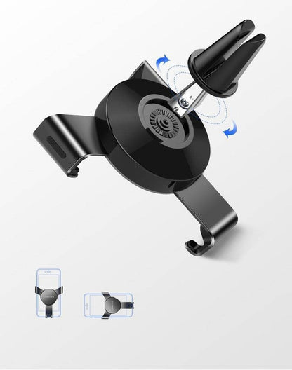 Gravity Drive Air Vent Mount Phone Holder (Space gray)