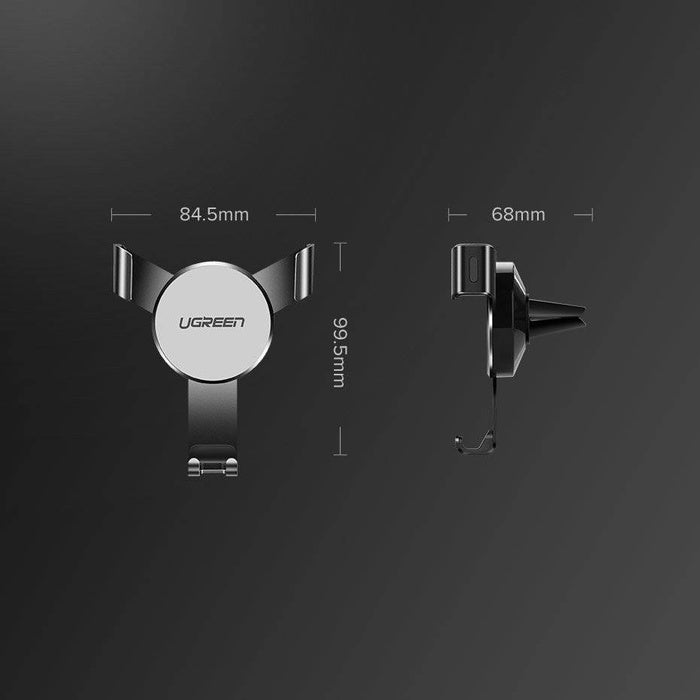 Gravity Drive Air Vent Mount Phone Holder (Space gray)