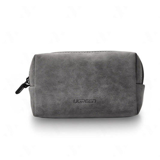 Electronics Accessories Storage Bag with Lanyard (Gray)