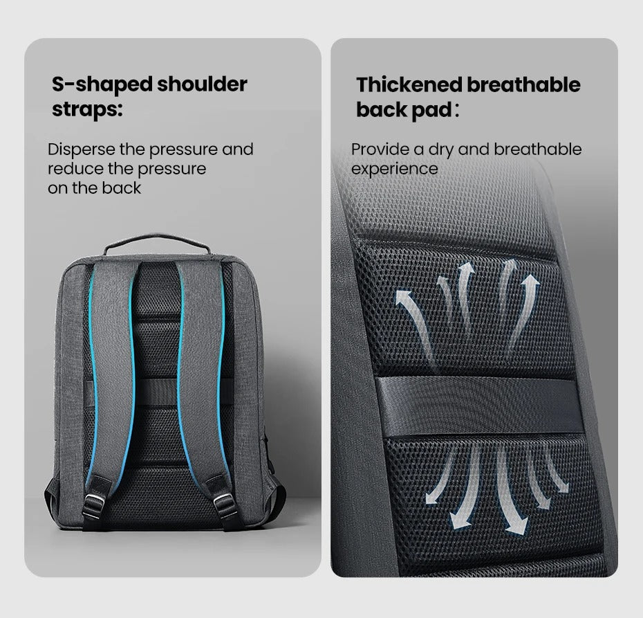 Laptop Backpack B02 Dark Grey (Up to 15.6'')