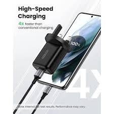 Fast Charging Power Adapter with QC3.0 UK (Black)