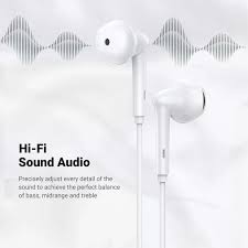 Wired Earphones with Type-C Connector (White)