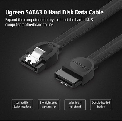 SATA 3 Data Cable 0.5m (Black)