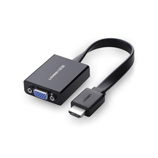 HDMI to VGA + 3.5MM Audio+Mirco USB converter Black