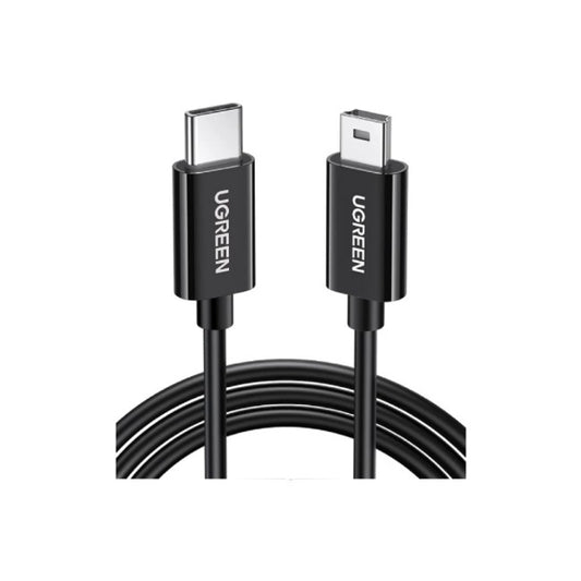 USB-C to Mini USB Male to Male Cable 1m (Black)