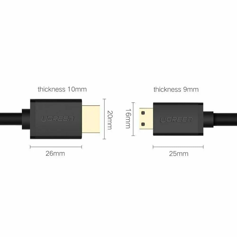 Mini HDMI Male To HDMI Male Cable