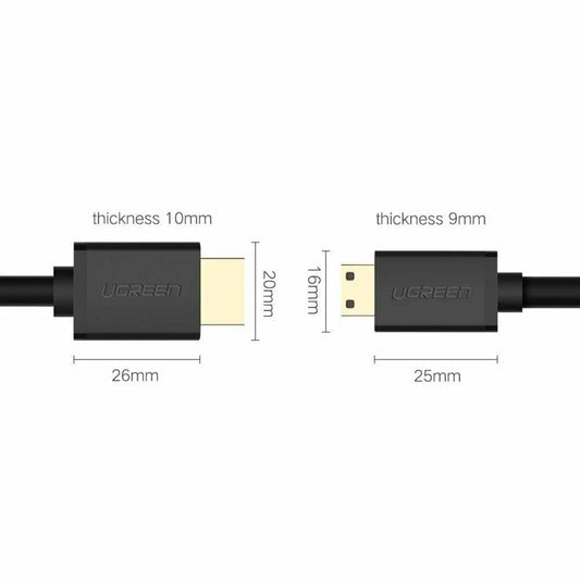 Mini HDMI Male To HDMI Male Cable