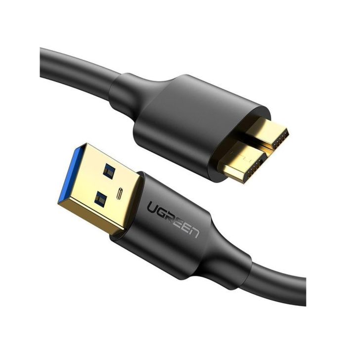 USB 3.0 A Male to Micro USB 3.0 Male Cable 0.5m (Black)