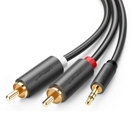 3.5mm Male to 2 RCA Male audio cable  2M