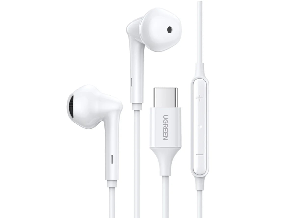 Wired Earphones with Type-C Connector (White)