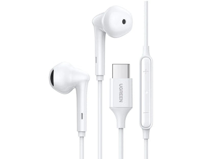 Wired Earphones with Type-C Connector (White)