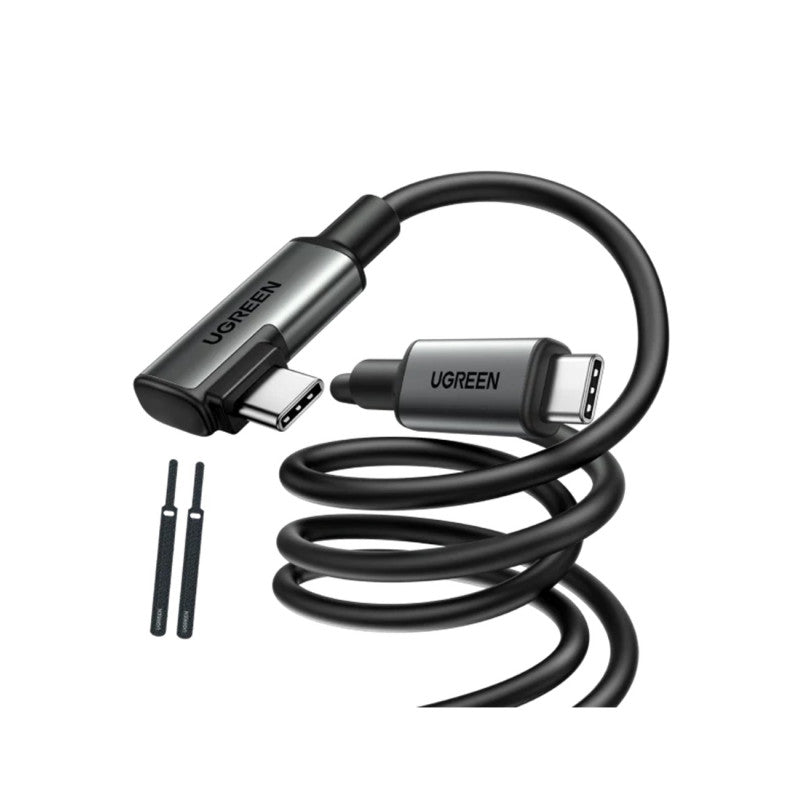 Right Angle USB-C to USB-C Link Cable 5m (Black)