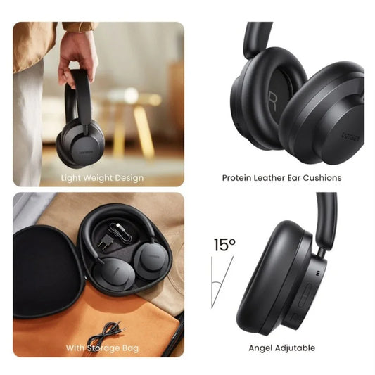 HiTune Max3 Hybrid Active Noise- Cancelling Headphones (Black)