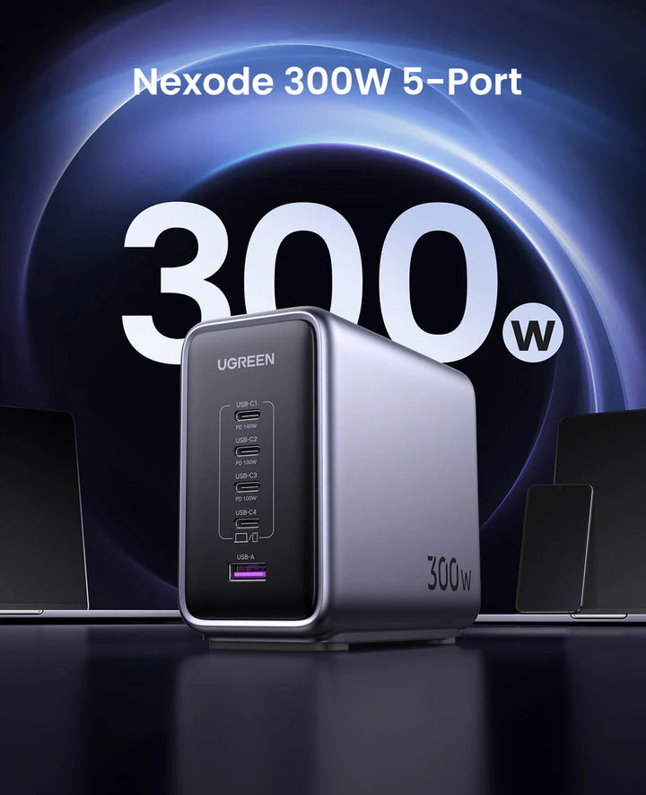 Nexode 300W 5-Port PD GaN Fast Charger UK